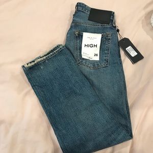Maya hi-rise ankle straight jeans